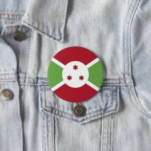 Burundi flag 3 inch round button
