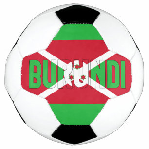 Burundi Flag Adorable Patriotic Soccer Ball
