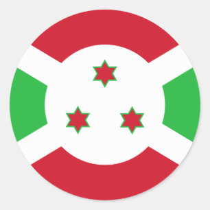 Burundi Flag Classic Round Sticker