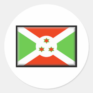 Burundi Flag Classic Round Sticker