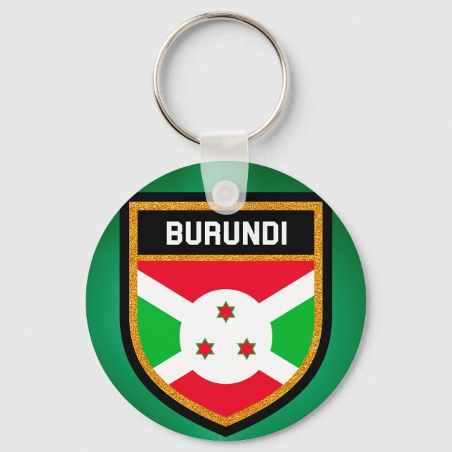 Burundi Flag Keychain (Front)