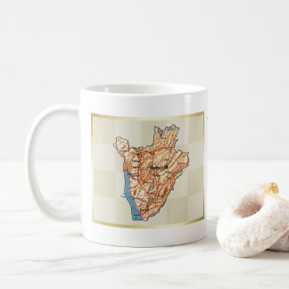 Burundi Flag + Map Mug
