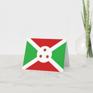 Burundi Flag Notecard