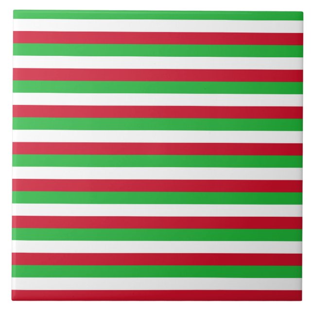 Burundi flag stripes country pattern symbol green  tile (Front)