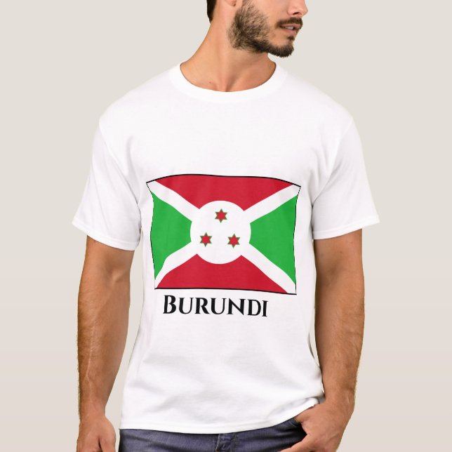 Burundi Flag T-Shirt (Front)