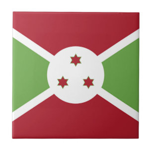 Burundi flag tile