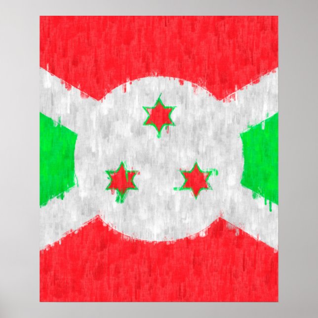 Burundi Oil Painting Drawing Poster (Front)