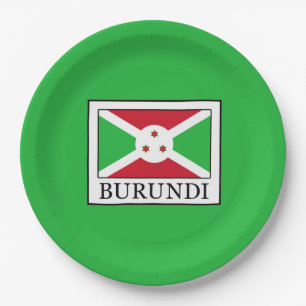 Burundi Paper Plate