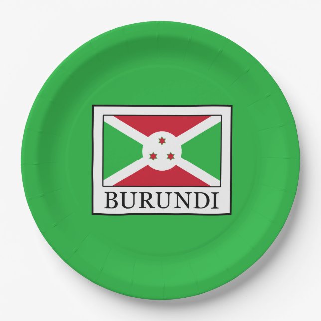 Burundi Paper Plate (Front)