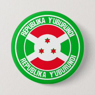 Burundi Round Emblem 3 Inch Round Button