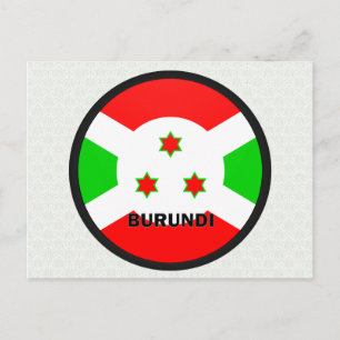 Burundi Roundel quality Flag Postcard