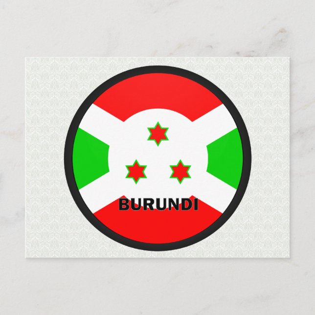 Burundi Roundel quality Flag Postcard (Front)