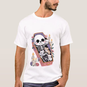 Bury Me With My Cats Funny Halloween Gifts Oversiz T-Shirt