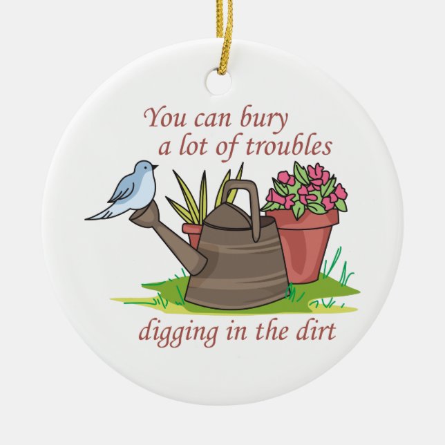 Bury Troubles Ceramic Ornament (Front)