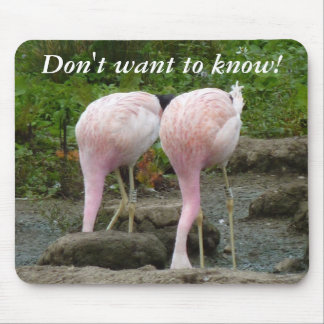 Burying one's head in the sand! mouse pad