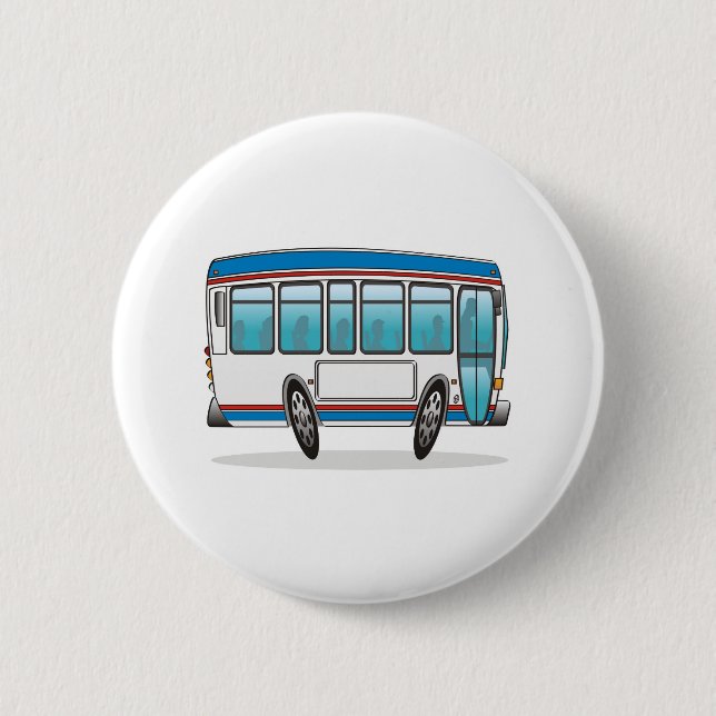 Bus 2 Inch Round Button (Front)
