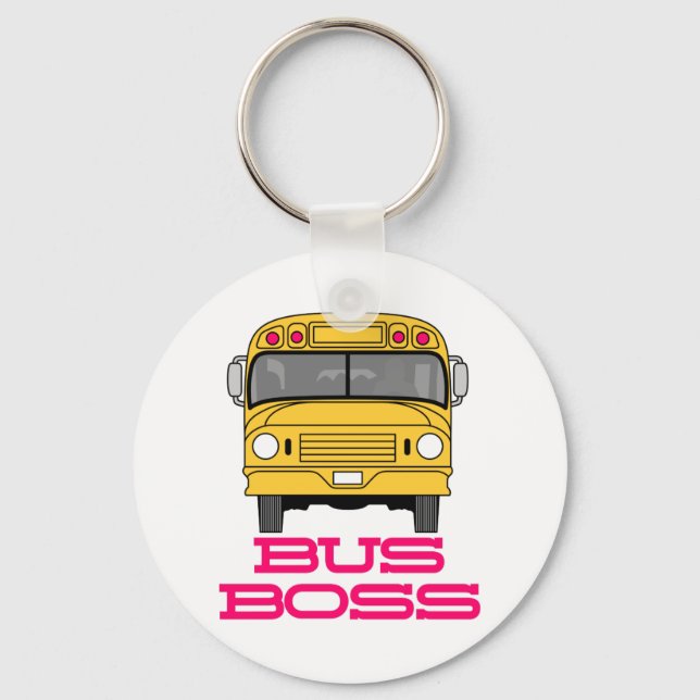 Bus Boss Keychain (Front)