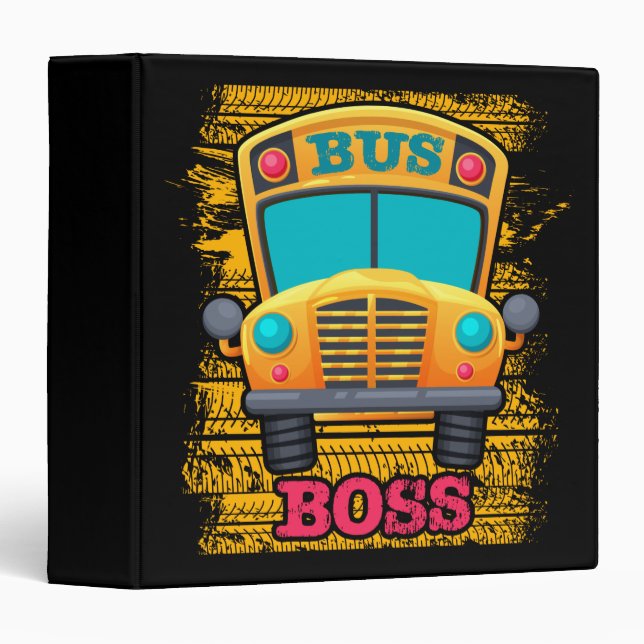 Bus Boss - School Bus Driver Appreciation Binder (Front/Spine)