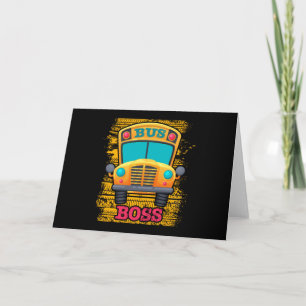Bus Boss - School Bus Driver Appreciation Card