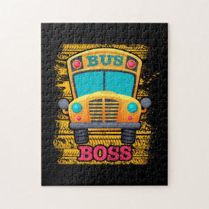 Bus Boss - School Bus Driver Appreciation Jigsaw Puzzle