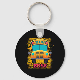 Bus Boss - School Bus Driver Appreciation Keychain