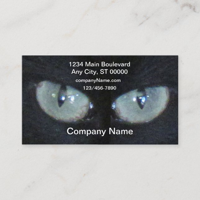 Bus. Card - Cat Eyes (Front)