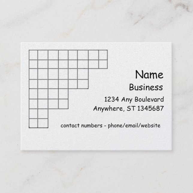 Bus. Card - corner grid (Front)