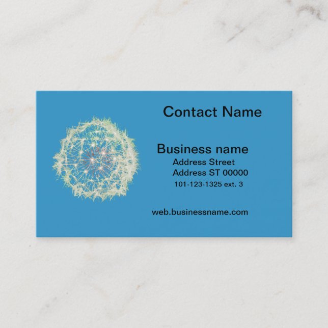 Bus. card - Dandelion (Front)