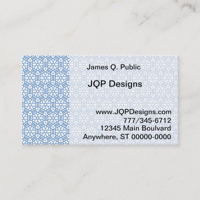 Bus. Card - Hexagon & Bars (v.2) (Front)