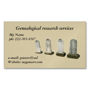 Bus. Card (mag) - Headstones