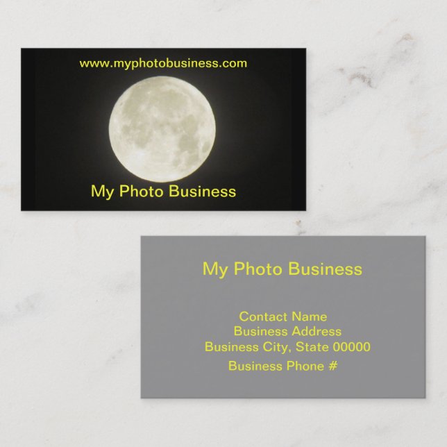 Bus. card - Moon (Front/Back)
