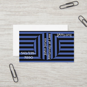 Bus. Card - Stripes Optical Illusion