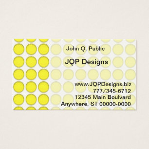 Bus. Card - Yellow Dots