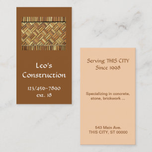 Bus. Carte - Élément brique