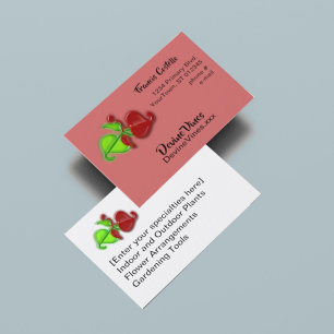 Bus. carte - Feuilles de vigne 3D