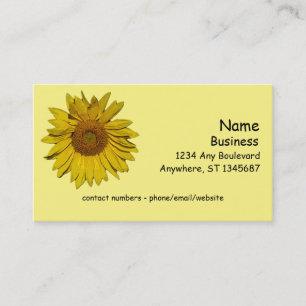 Bus. Carte - Fleur de tournesol