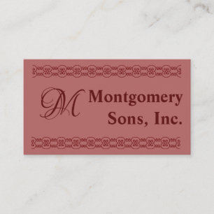Bus. Carte - Monogramme Bourgogne