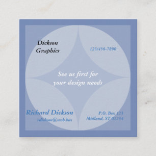 Bus. Carte (sq) - Cercles et Diagramme