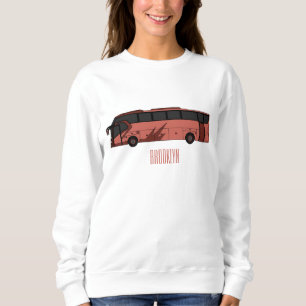 Bus cartoon illustration sweatshirt