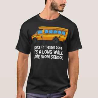 Bus driver driving a school bus T-Shirt