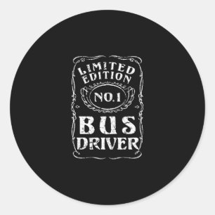 Bus driver limited edition Bus Operator tee gift Classic Round Sticker