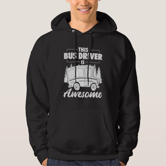 Bus driver occupation | School bus coach gift Hoodie (Front)