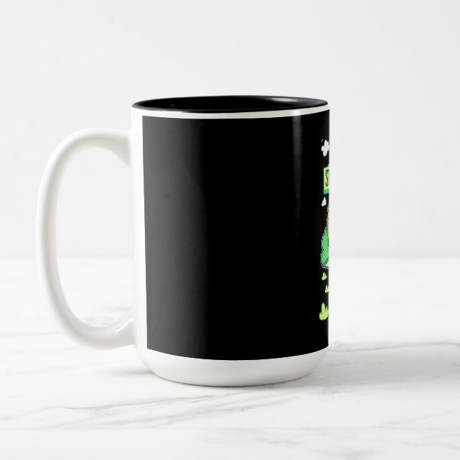 Bus Driver Omg Stop Talking Two-Tone Coffee Mug (Left)