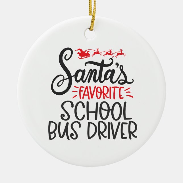 Bus Driver Ornament (Front)