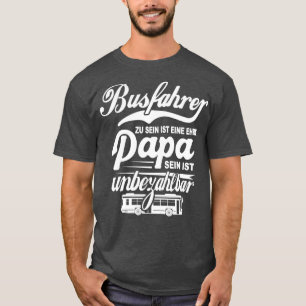 Bus Driver Papa Bus Driving Grandpa Public Bus 2 T-Shirt