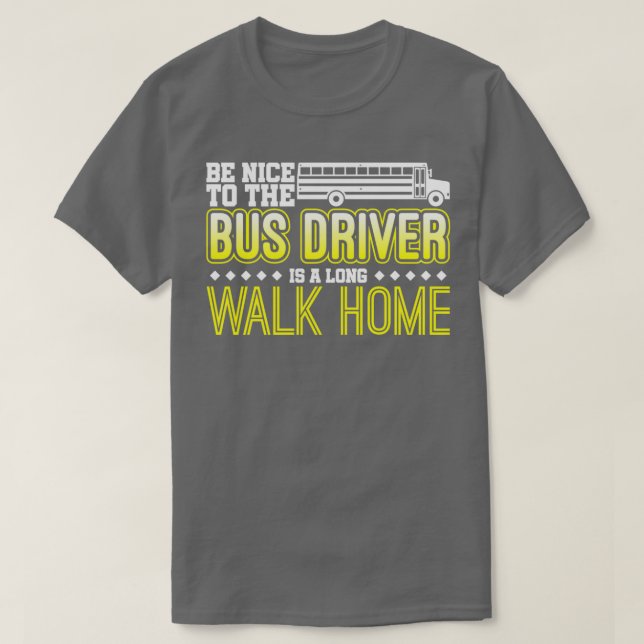 Bus Driver School Bus 16 T-Shirt (Design Front)