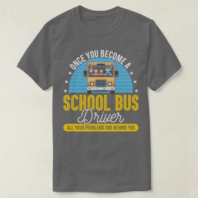 Bus Driver School Bus 37 T-Shirt (Design Front)