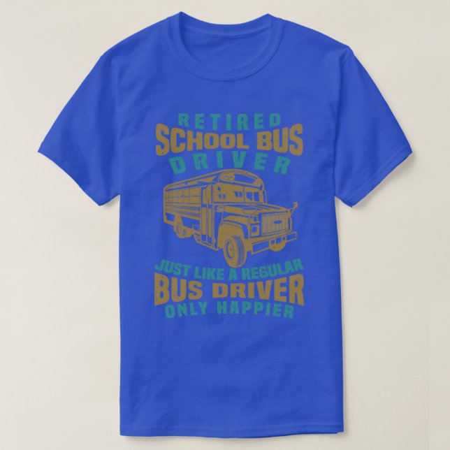 Bus Driver School Bus 4 T-Shirt (Design Front)