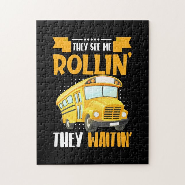 Bus Driver See Me Rollin Jigsaw Puzzle (Vertical)