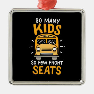Bus Driver So Many Kids Metal Ornament